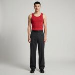 RED COLOR PLAIN TANK TOP