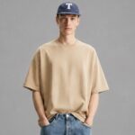 Premium Beige Color Relaxed Crewneck T-Shirt