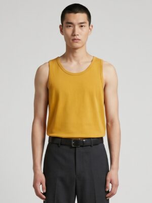PREMIUM YALLOW COLOR PLAIN TANK TOP